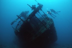 Затонувшие корабли и рифы в северной части Красного моря
